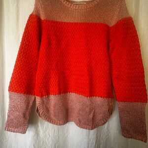 Scotch & Soda Red and Pink Knit Sweater